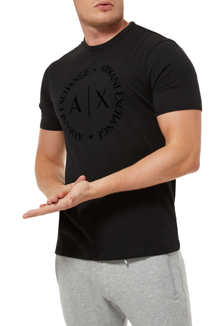 Armani Exchange Tonal Circle Logo T-Shirt